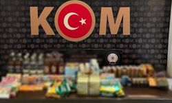 Depoya yapılan baskında çok sayıda sahte içki yakalandı