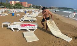 Alanya'da tatilcilere fırtına şoku!