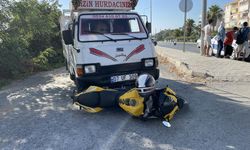 Alanya'nın komşusunda kamyonetle motosiklet çarpıştı