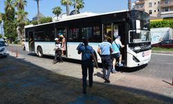 Alanya'da halk otobüsleri ve taksiler denetlendi
