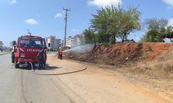 Ot ve makilik yangını büyümeden söndürüldü