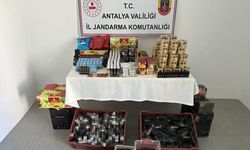 Jandarmadan kaçak alkol ve sigara operasyonu