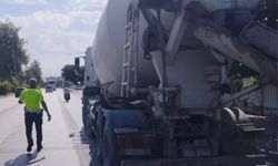Alanya genelinde beton mikser araçları denetlendi