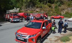 Alanya'da, büyükşehir ekipleri yangın sonrası da sahada