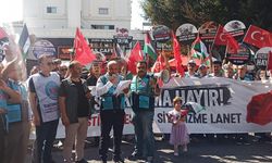 Antalya'da İsrail protestosu