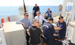 Alanya’da sahil güvenlik gemisinde asayiş toplantısı