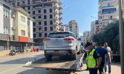 Alanya'da gümrük süresi dolan araçlar trafikten men edildi 