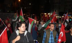 İsrail’in hastane saldırısı Alanya’ya protesto edildi