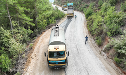 Alanya'da o yol asfaltla buluştu