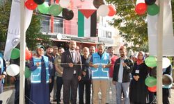 Alanya’da Filistin için hayır çarşısı kuruldu