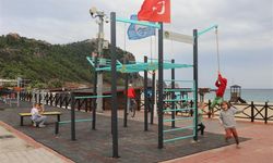 Alanya’nın her köşesine street fıtness istasyonları yapılıyor