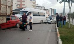 Zincirleme kazada araçlar hurdaya döndü
