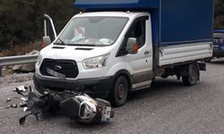 Alanya’da motosiklet sürücüsü ölümden döndü