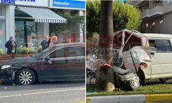Alanya’da panelvan ile otomobil çarpıştı: 1 yaralı