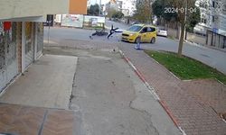 Yürekleri ağza getiren kaza anı kamerada