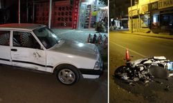 Kaza yapan motosiklet sürücüsü alkollü çıktı