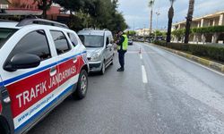 Alanya'daki uygulamada 6 araç trafikten men edildi