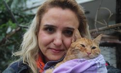 Ölümü göze alıp kedisini kurtaran kadın o anları anlattı