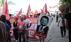 Alanya'da 1 Mayıs'ta Can Atalay'ın posteri taşındı