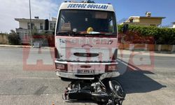 Alanya’da kamyon ile motosiklet çarpıştı: 2 yaralı