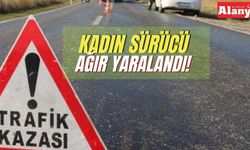 Alanya’da motosiklet sürücüsü kadın ağır yaralandı