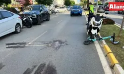 Alanya’da minibüs ile elektrikli scooter çarpıştı: 1 yaralı