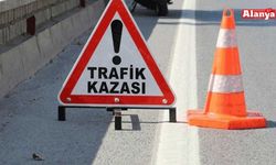 Alanya’da motosikletten düşüp hastanelik oldu