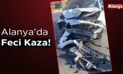 Alanya'da otomobil ile motosiklet çarpıştı