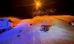 Motosiklet şarampole uçtu: 1 ölü, 1 yaralı