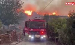 Alanya’da gece başlayan orman yangınına sabahın ilk ışıklarıyla müdahale devam ediyor