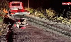 Gazipaşa'da devrilen motosikletin alkollü sürücüsü yaralandı