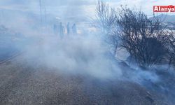Gazipaşa'da zirai alanda yangın büyümeden söndürüldü