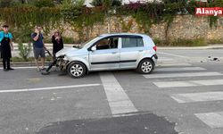 Alanya’da maddi hasarlı kaza