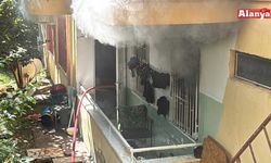 Alanya’da apartmanda yangın çıktı