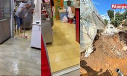 Alanya’da yağış hayatı olumsuz etkiledi