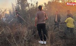 Alanya’da ormanlık alanda yangın çıktı