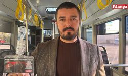 Alanya'da otobüslerde ‘Sayenizde Ayaktayız’ mesajı