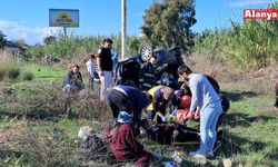 Otomobil şarampole yuvarlandı: 3 yaralı