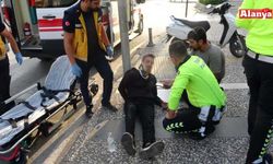 Yayaya çarpmamak için motosikleti devirdi: 1 yaralı