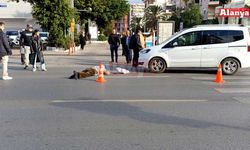 Alanya’da hafif ticari aracın çarptığı yaya yaralandı