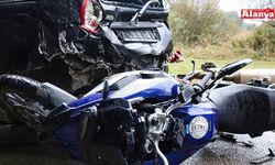 Alanya’da motosiklet ile otomobil çarpıştı: 1 yaralı