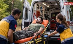 Alanya’da gözüne ağaç budağı sıçrayan adam hastanelik oldu