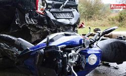 Alanya’da motosiklet ile otomobil çarpıştı; 2 yaralı