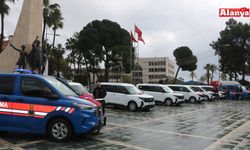 Alanya’da polise ve jandarmaya 15 araç teslim edildi