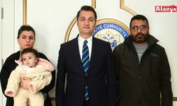 SMA Tip 1 savaşçısı Minik Esila Deniz’den Kaymakam Öztürk’e ziyaret