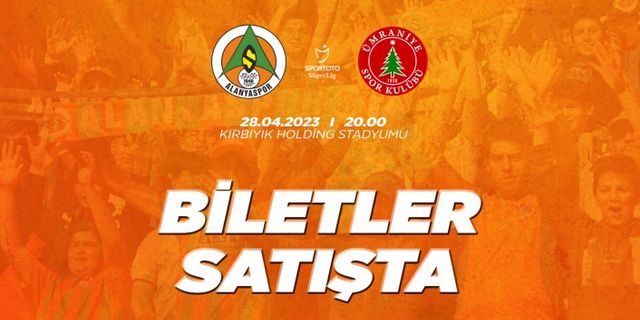 Alanyaspor-Ümraniyespor maç biletleri satışa çıktı