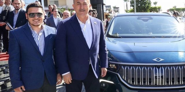 Bakan Çavuşoğlu, Alanya’ya TOGG ile geldi
