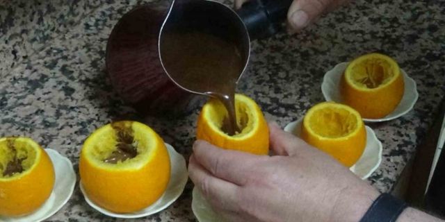 Damak çatlatan lezzet: portakalda kahve