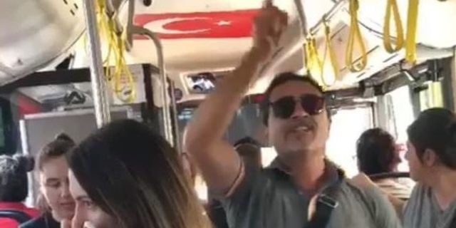 Halk otobüsünde ‘klima’ tartışması