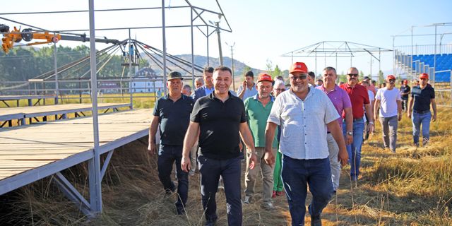 Başkan Yücel pehlivanlar diyarını yerinde inceledi
